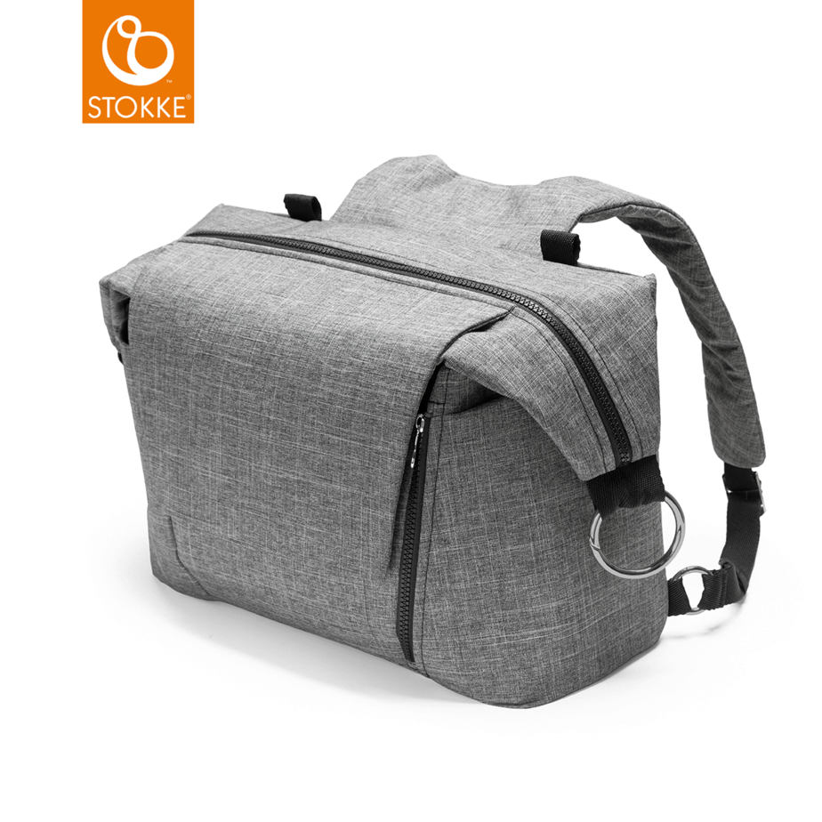 457104-stokke-stroller-change-bag-nappy-pushchair-pram-out-and-about-walking-baby-black-melange-bottles-xplory-scoot-trailz
