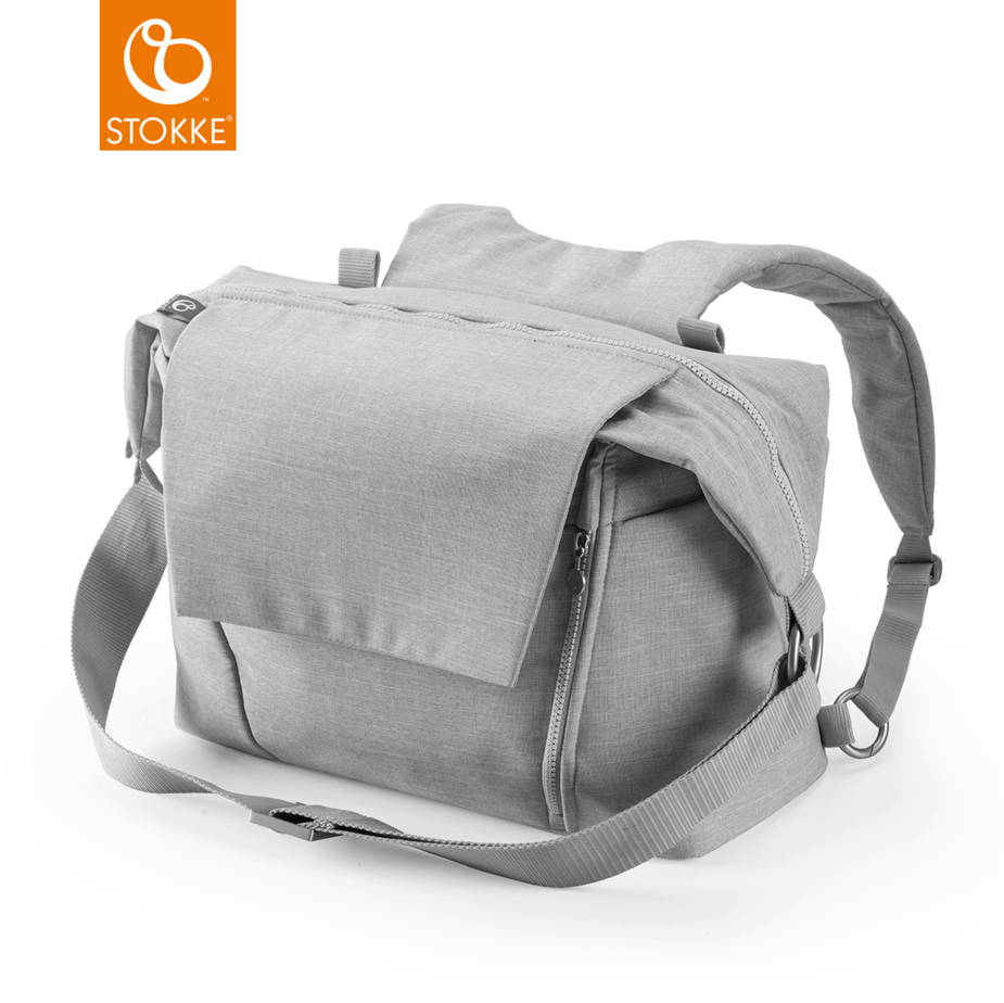457108-stokke-stroller-change-bag-nappy-pushchair-pram-out-and-about-walking-baby-bottles-xplory-scoot-trailz-grey-melange