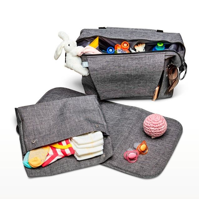 45711-stokke-brushed-grey-travel-backpack-crossbody-travel-storage-change-mum-baby1-1