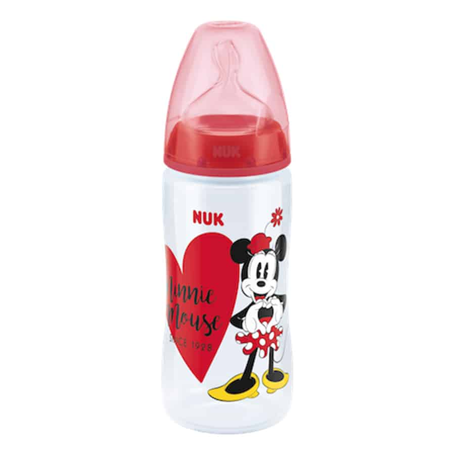 Nuk-disney-mickey-mouse-first-choice-plus-baby-bottle-300ml-red