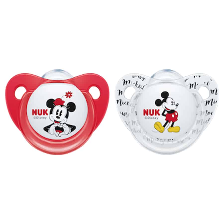 Nuk-disney-mikey-trendline-silicone-soother-red