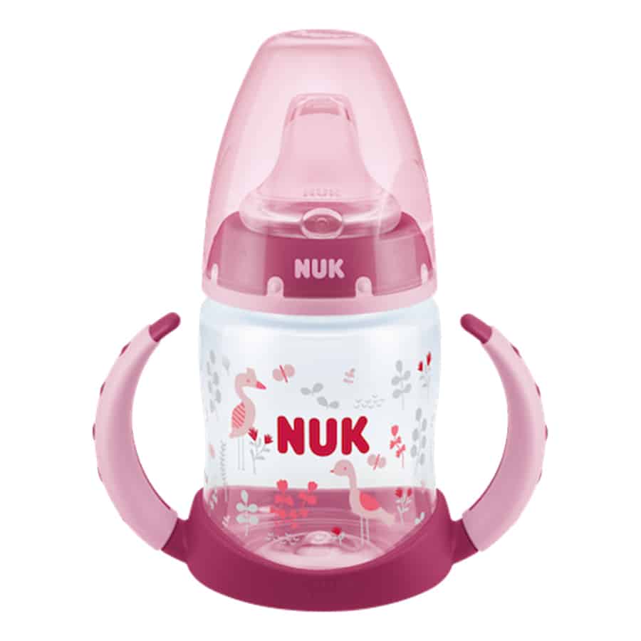 Nuk-first-choice-learner-bottle-150ml-with-spout-pink