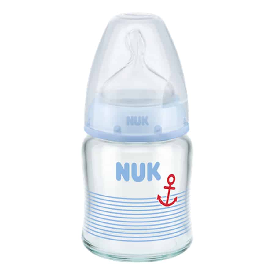 Nuk-first-choice-plus-glass-baby-bottle-120ml-with-teat-blue