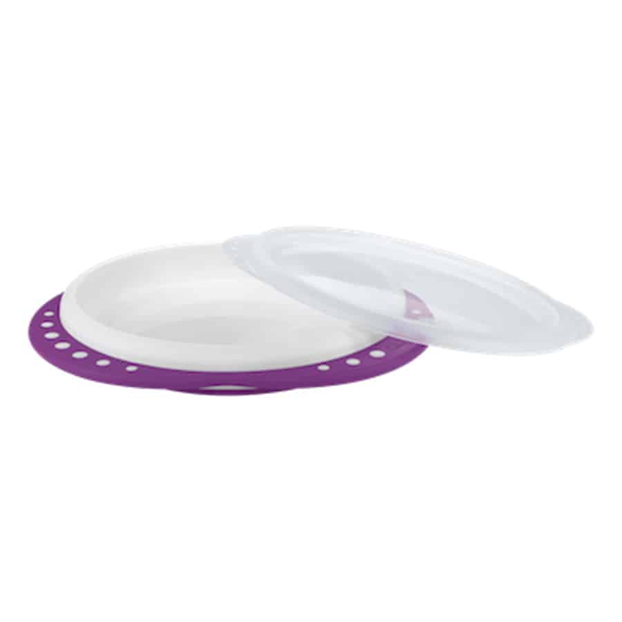 Nuk-plate-with-lid-purple