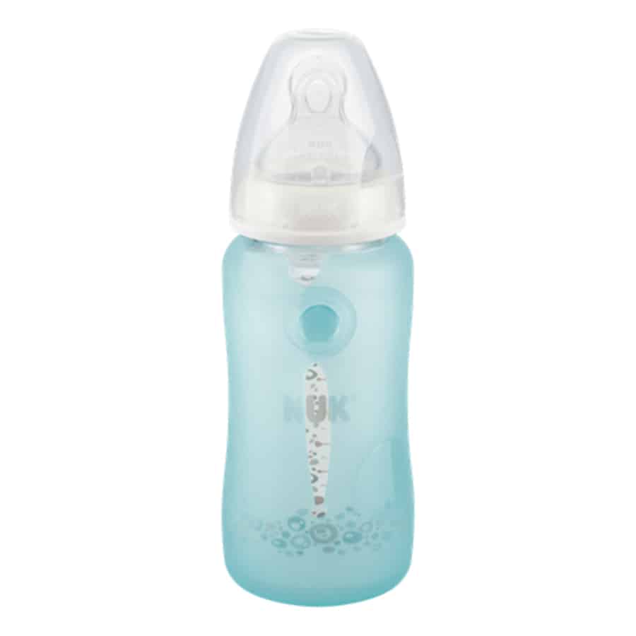 Nuk-silicone-cover-for-glass-bottles-blue-1