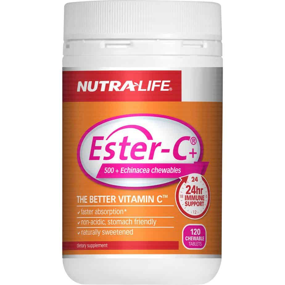 Nutralife Ester C Echinacea Chewable Tablets 120s-0