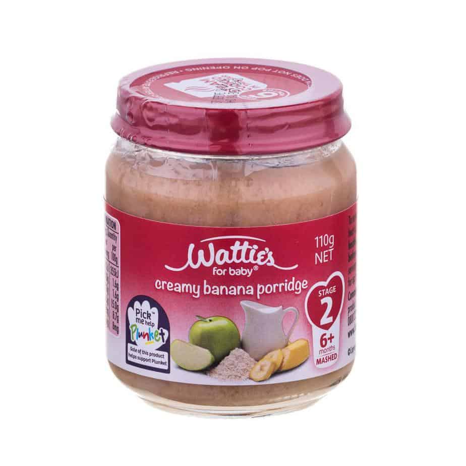 Wattie's Baby Food 110g Jar (Stage 2) - Creamy Banana Porridge-0