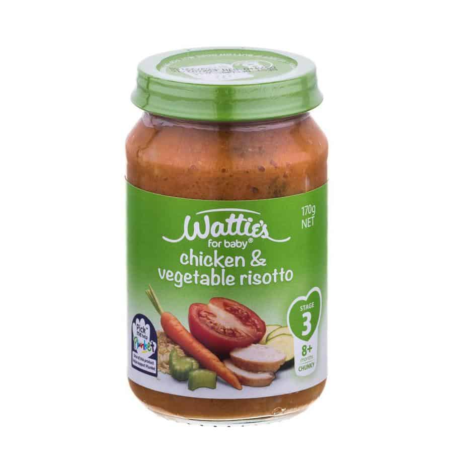 Wattie's Baby Food 170g Jar (Stage 3) - Chicken and Vegetable Risotto-0