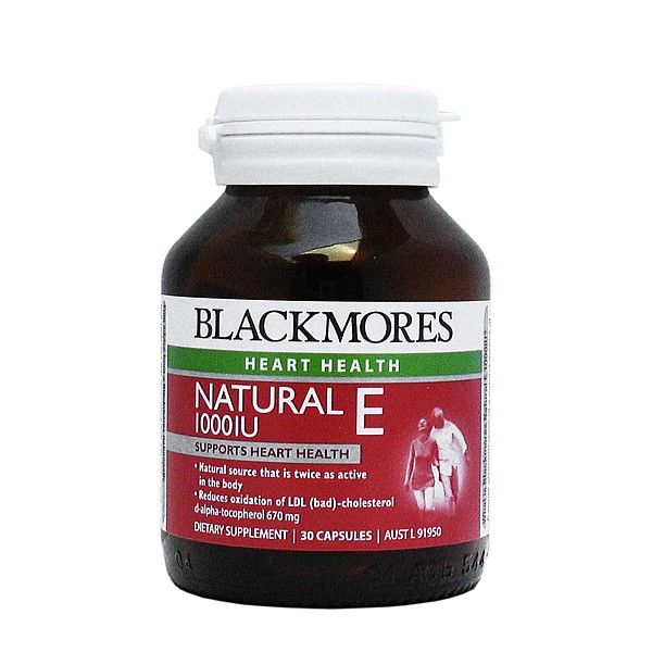 Blackmores Vitamin E Caps 1000IU 30-0