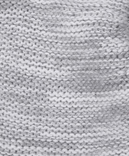 Baby Full Sleeves Solid Color Contrast Round Neck Sweater - Grey-3964