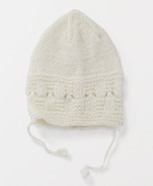 Baby Full Sleeves Sweater Cap And Booties Set - Cream-4035