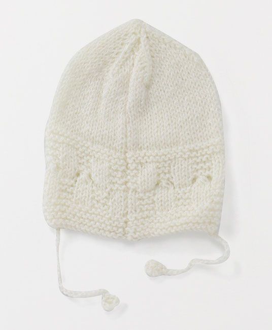 Baby Full Sleeves Sweater Cap And Booties Set - Cream-4036