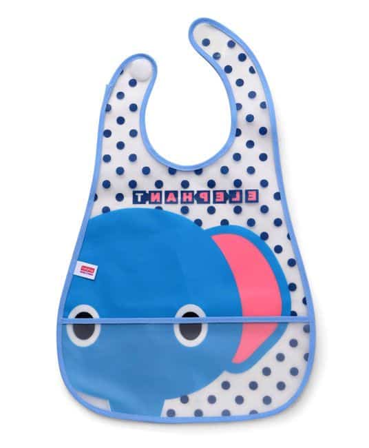 Baby Baby Bibs Elephant Print - Blue-5044