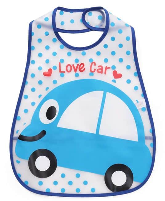 Baby Bib Car Print (Color May Vary)-0