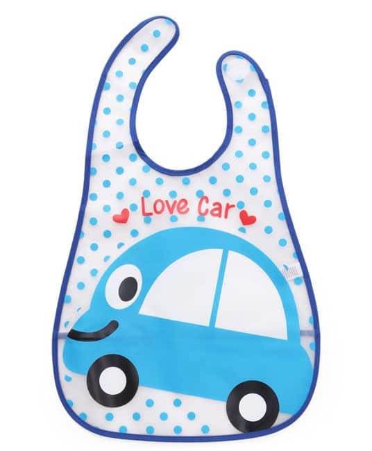 Baby Bib Car Print (Color May Vary)-5058