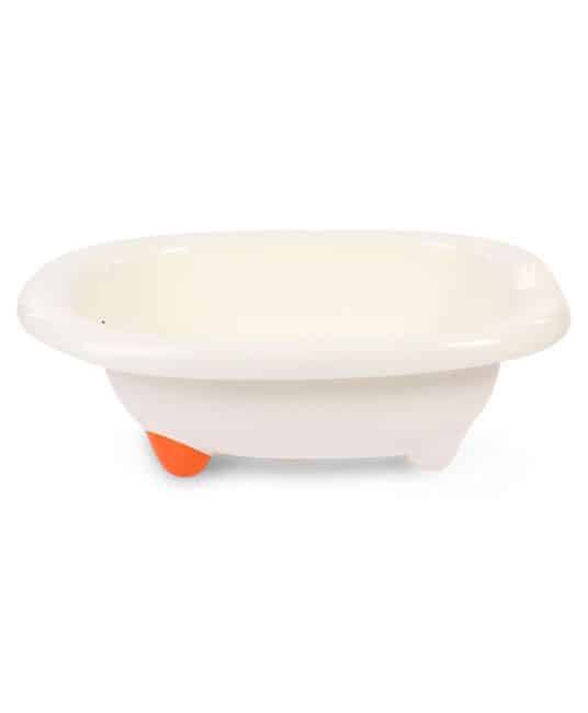 Baby Bath Tub Bear & Bunny Print - Off White-5599