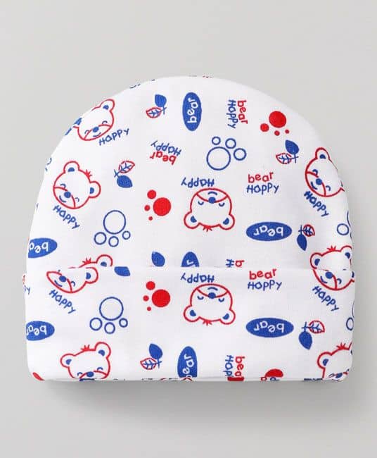 Baby Baby Clothing Gift Set Bear Print Red - Pack of 4-2993