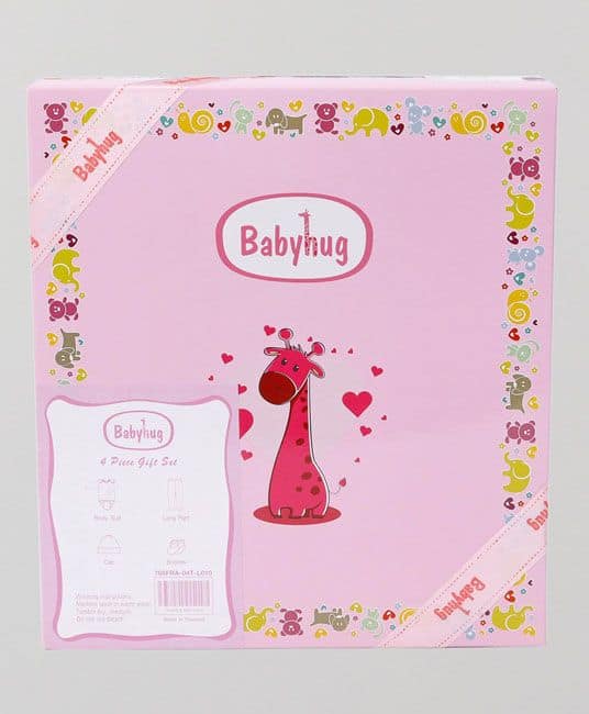 Baby Baby Clothing Gift Set Bear Print Red - Pack of 4-2997