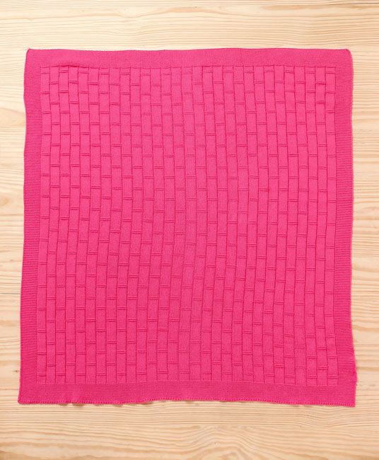 Baby Premium Cotton Knitted Blanket - Pink-2970