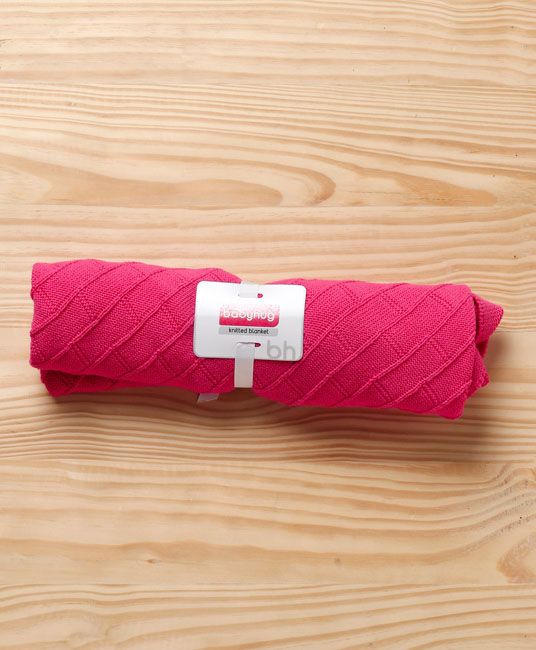 Baby Premium Cotton Knitted Blanket - Pink-2972