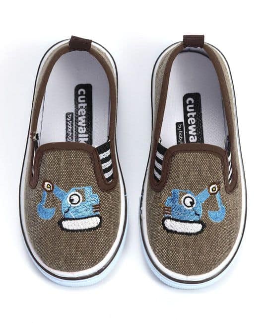 Baby Canvas Shoes - Boy - Brown-Size 24-0