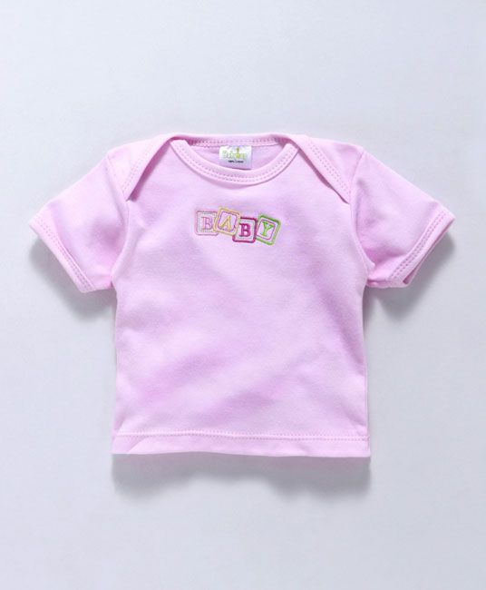 Baby Clothing Set Embroidered Design Pink - 4 piece-3040