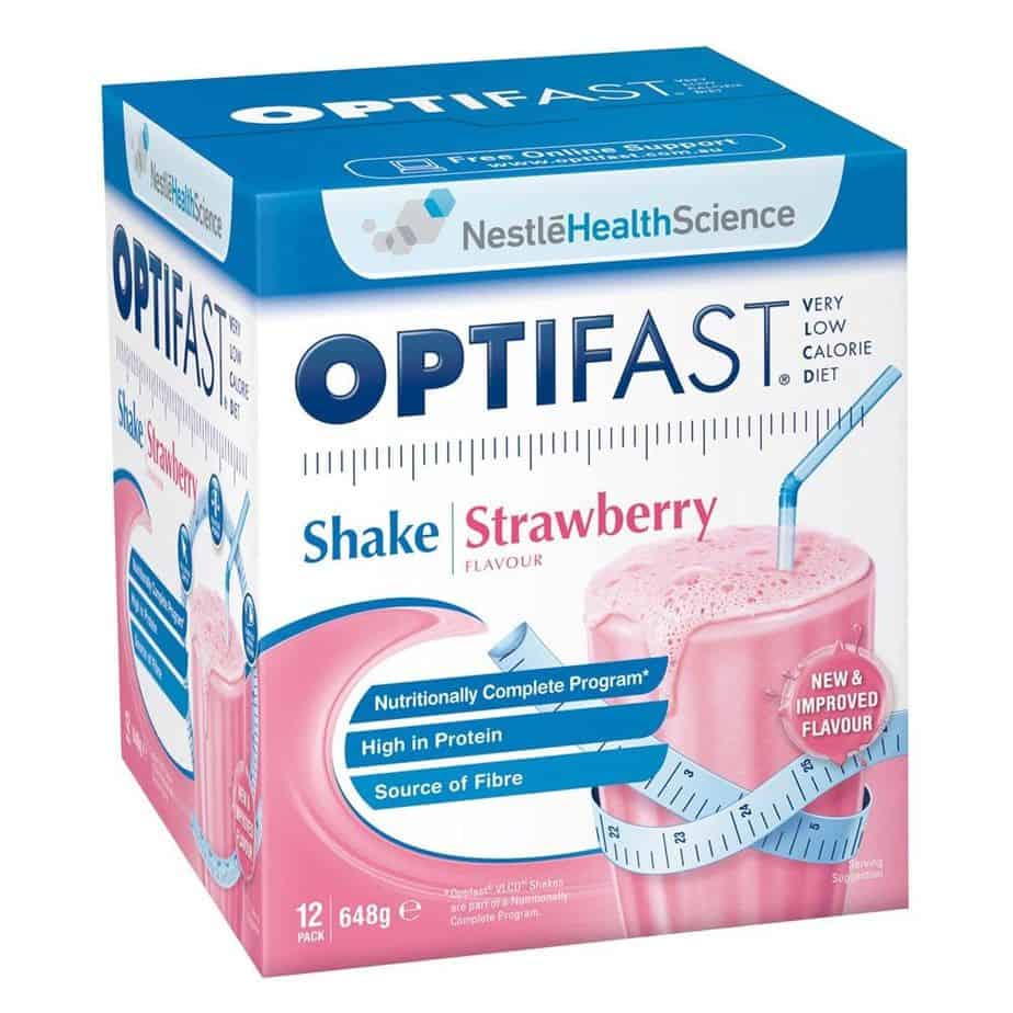 Optifast Strawberry Shake 12 sachets x 53g each-0