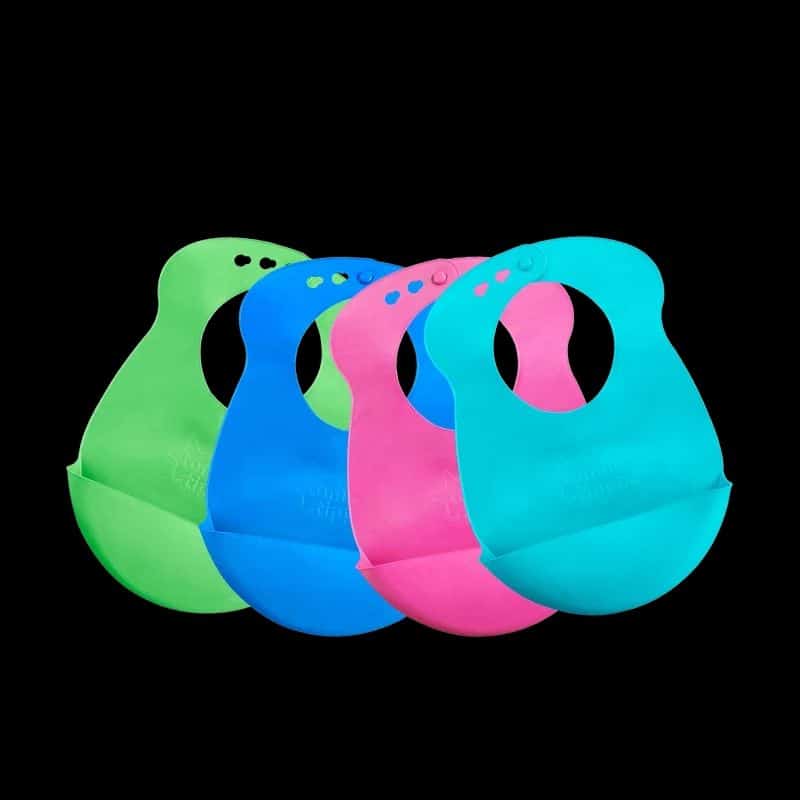 Tommee Tippee Roll 'n' Go Bibs Blue/Green 2pk-2495