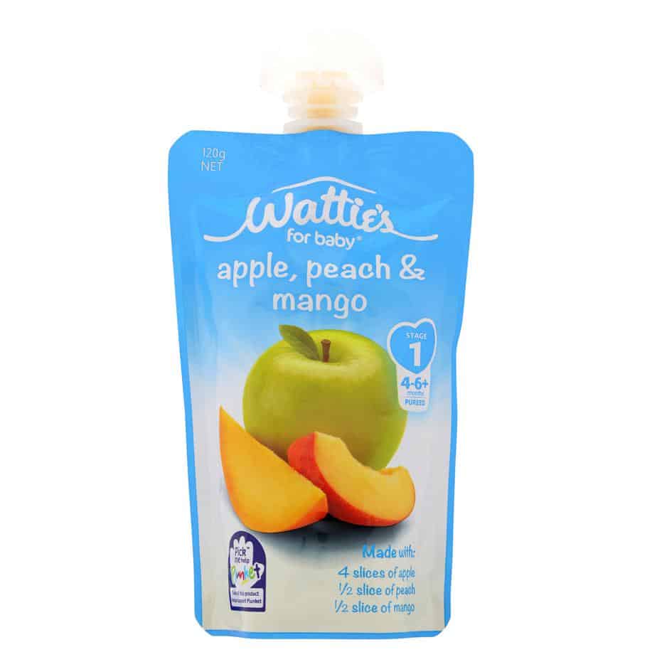 Wattie's Baby Food 120g Pouch (Stage 1) - Apple, Peach & Mango-1126