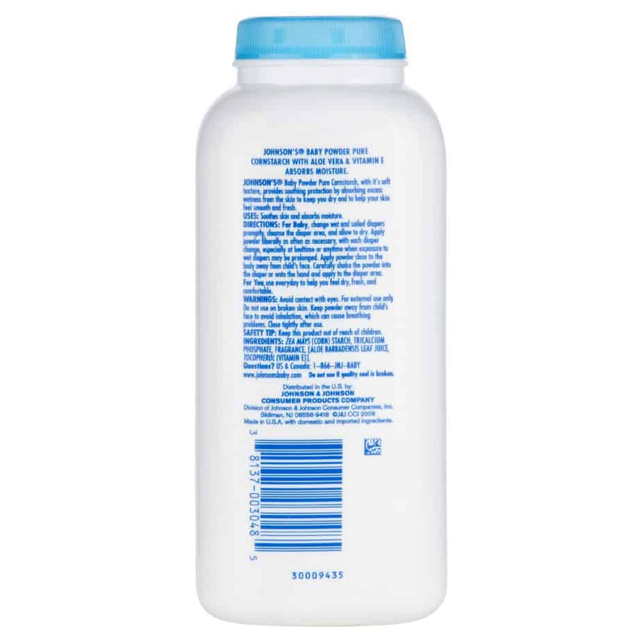 Johnson's Baby Powder Pure Cornstarch & Aloe 255g-1204