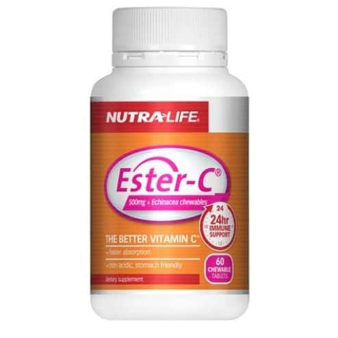 NutraLife Ester C 500mg Chews 60s-0