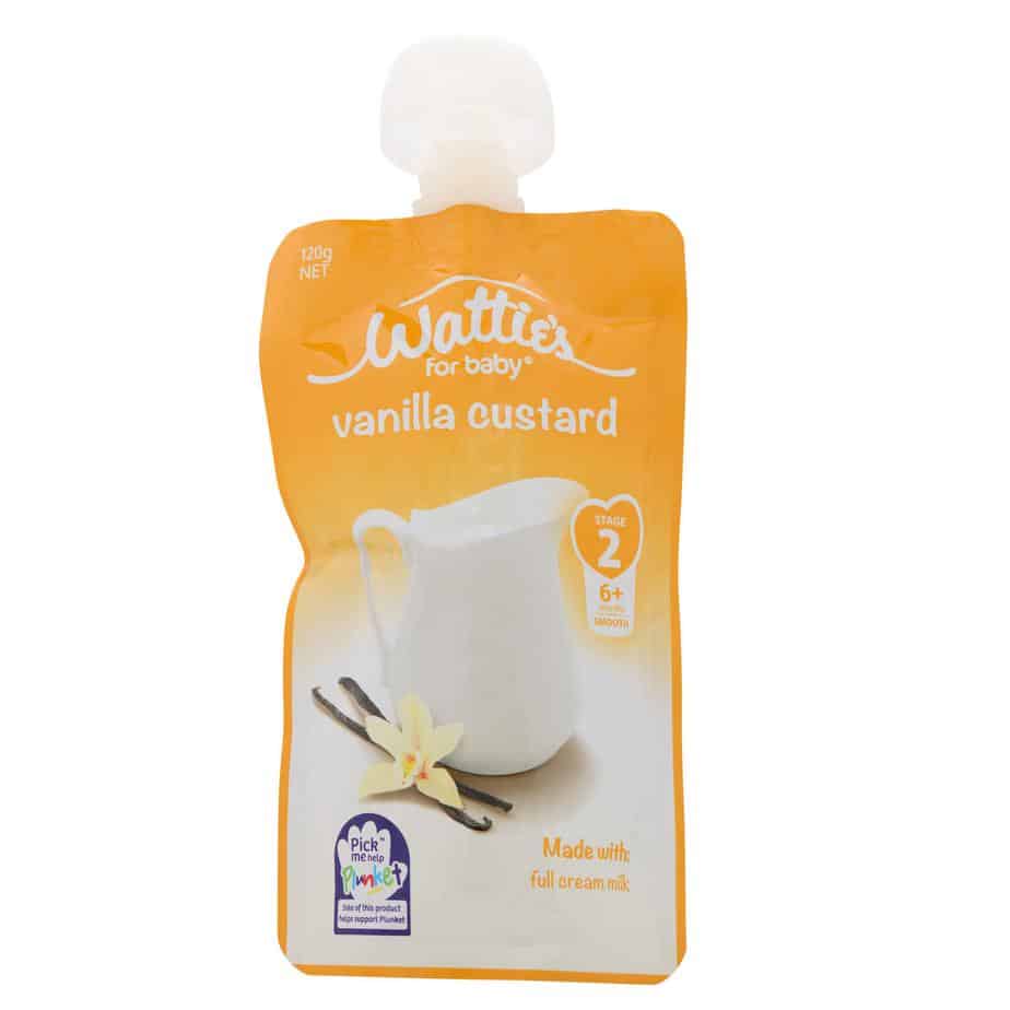 Wattie's Baby Food 120g Pouch (Stage 2) - Vanilla Custard-1128