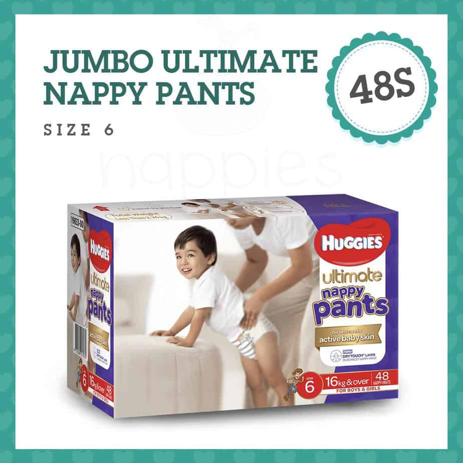 Huggies Ultimate Nappy Pants - Size 6 (Junior 16+kg) - Unisex - Jumbo Box - 48s-0
