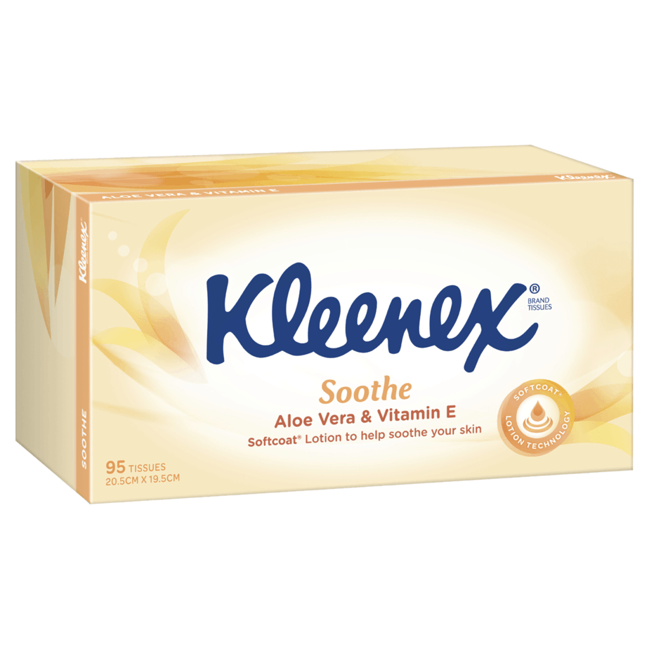 Kleenex Extra Care Aloe Vera Tissues 95s-0
