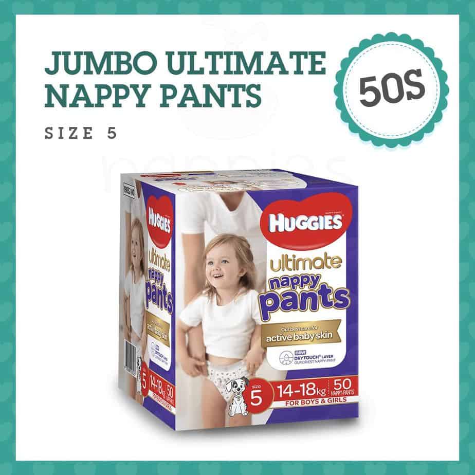 Huggies Ultimate Nappy Pants - Size 5 (Walker 14-18kg) - Unisex - Jumbo Box - 50s-0