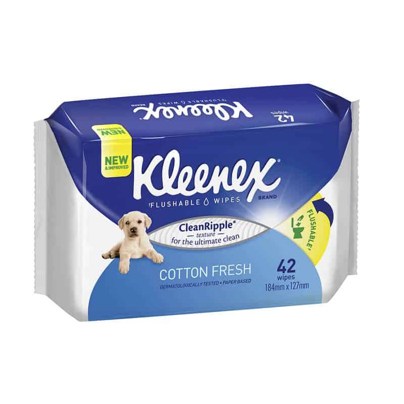 Kleenex Cottonelle Flushable Cleansing Cloths Refill 42s-0