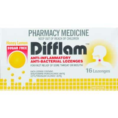 DIFFLAM Throat Lozenges HONEY/LEMON 16s-0