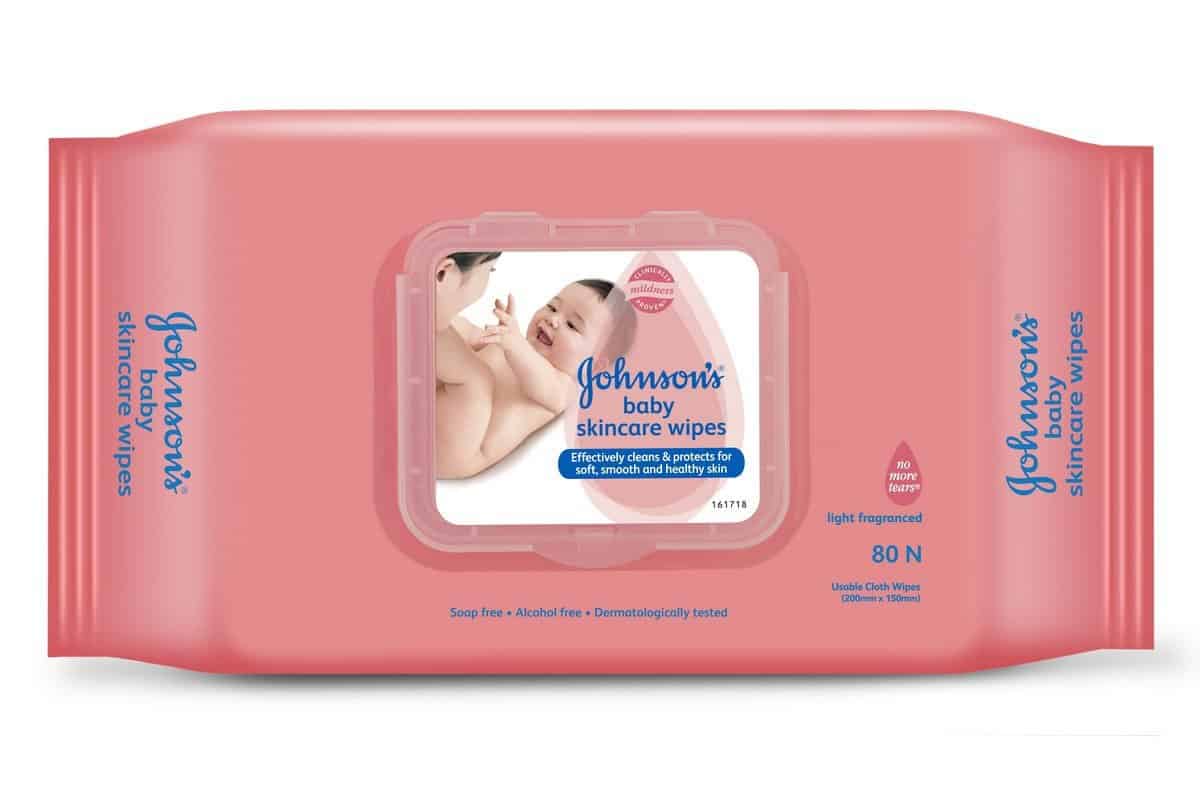 Johnson's Baby Skincare Wipes Fragrance Free 80s 3pk-11171