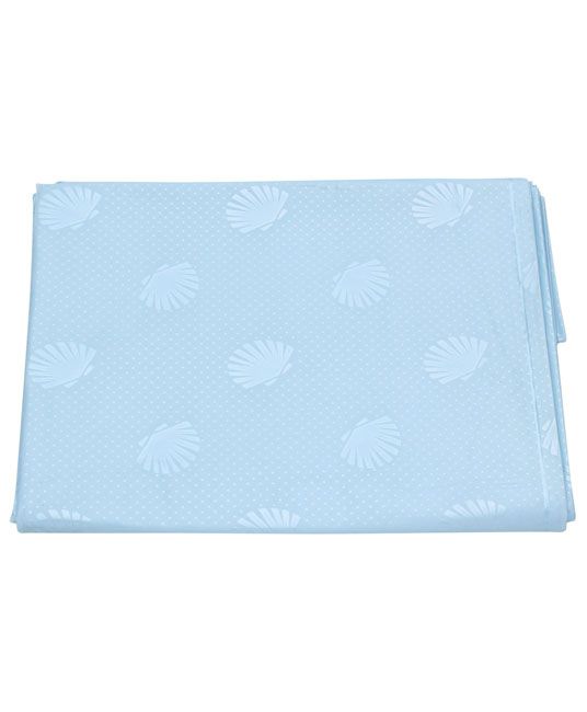 Baby Pearl Finish Plastic Bed Protector Sheet XXL - Sky Blue-5244