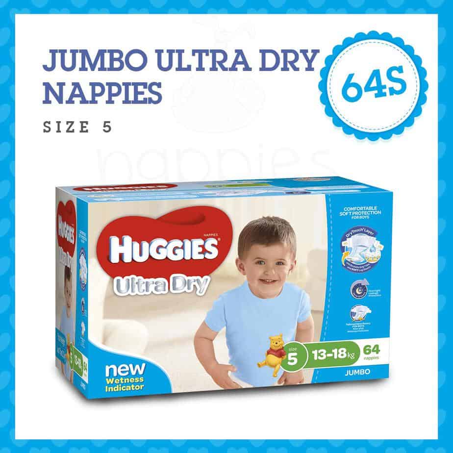 Huggies® Nappies Walker Boy 13-18kg Jumbo 64s-0