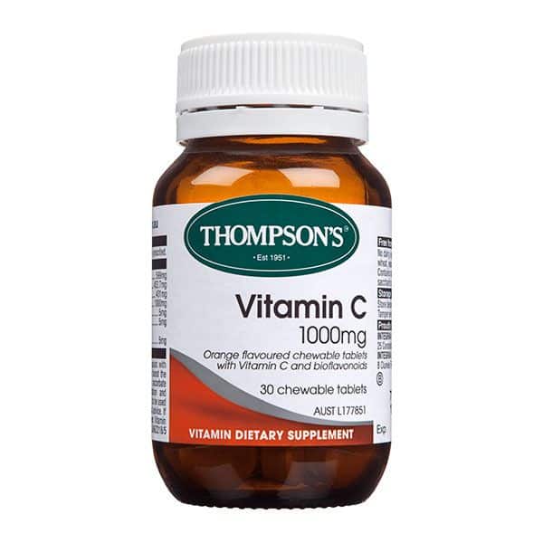 THOMPSONS Vit C 1000 mg chewable 30 tabs-0