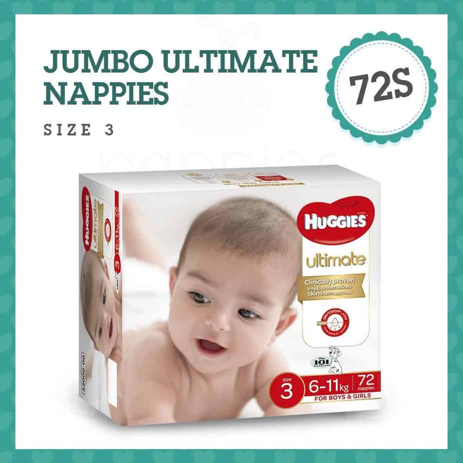 Huggies Ultimate Crawler Nappies - Unisex - Jumbo Box - 72s-0