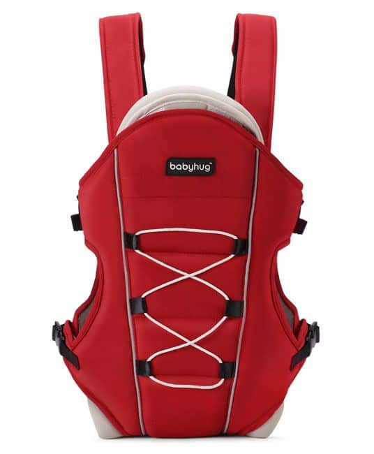 Baby Cuddle Up 3 Way Baby Carrier - Red-5141