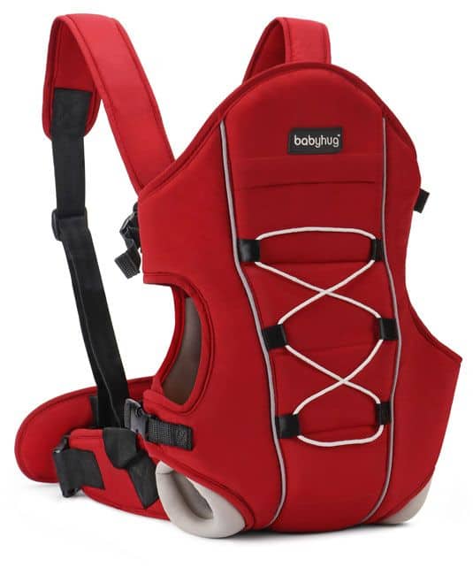 Baby Cuddle Up 3 Way Baby Carrier - Red-5143
