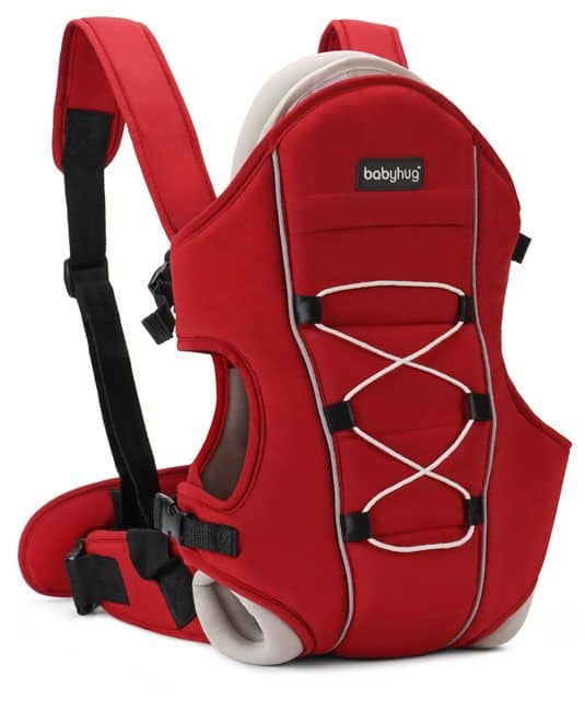 Baby Cuddle Up 3 Way Baby Carrier - Red-5145