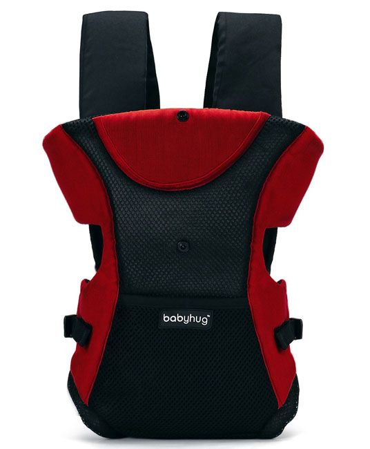 Baby Kangaroo Pouch 3 Way Baby Carrier - Red & Black-5127