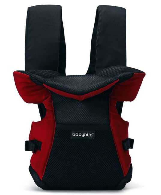 Baby Kangaroo Pouch 3 Way Baby Carrier - Red & Black-5129