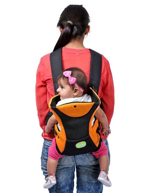 Baby Kangaroo Pouch 3 Way Baby Carrier - Red & Black-5134