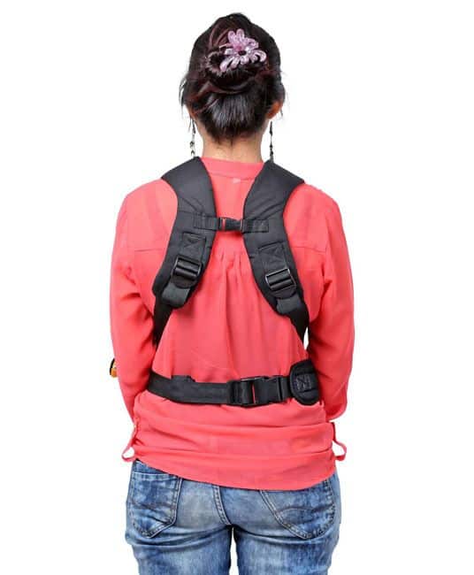 Baby Kangaroo Pouch 3 Way Baby Carrier - Red & Black-5137