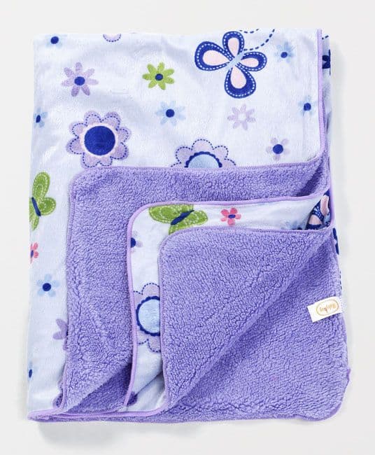 Baby Sherin & Poly Wool Blanket Butterfly Print (Color May Vary)-0